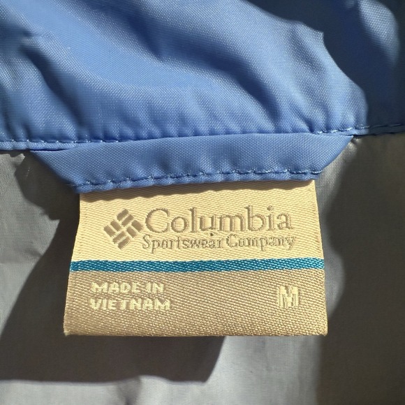 Columbia WL0127 Switchback III Women's Lightweight Raincoat Blue Jacket Size M - Picture 7 of 11